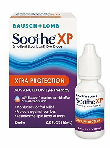 Bausch + Lomb Soothe XP Lubricant Eye Drops with Restoryl Mineral Oils 0.5 Ounce