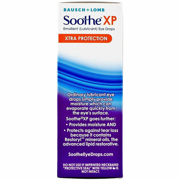 Bausch + Lomb Soothe XP Lubricant Eye Drops with Restoryl Mineral Oils 0.5 Ounce