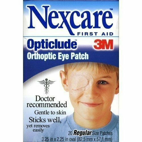 3M Nexcare Opticlude Orthoptic Eye Patch First Aid Gentle to Skin Regular 20ct