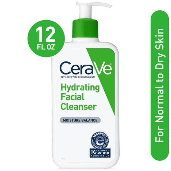CeraVe Hydrating Facial Cleanser 12 oz (Pack of 5)