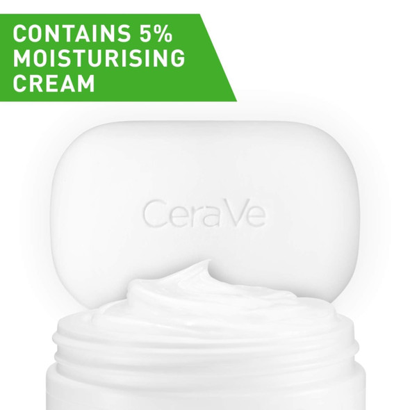 CeraVe Hydrating Cleanser Bar | 4.5 Ounce | Soap-Free Body and Face Cleanser Bar | Fragrance Free and Non-Irritating (Pack of 5)