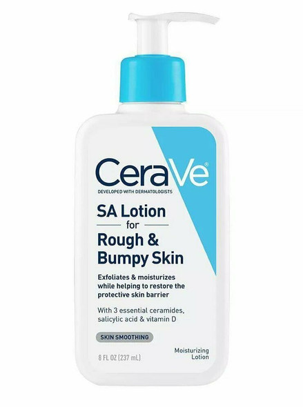 CeraVe SA Lotion for Rough and Bumpy Skin with 3 Essential Ceramides 8 Ounces