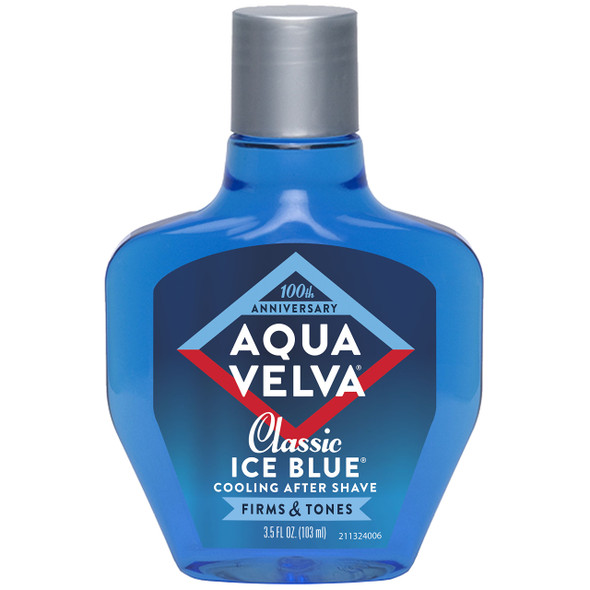 Aqua Velva After Shave, Classic Ice Blue, Soothes, Cools, and Refreshes Skin, 3.5 Ounce