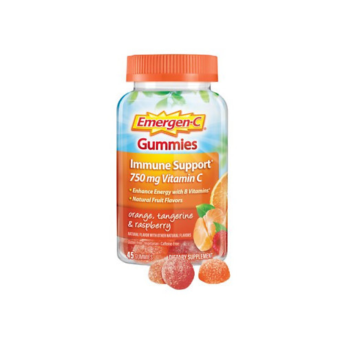 Emergen-C Vitamin C Gummies 500 mg Orange Tangerine & Raspberry Flavor 45 Count