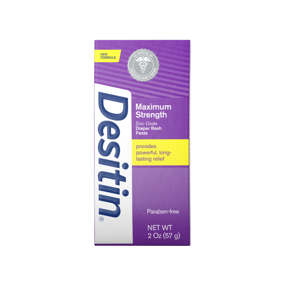 Desitin Zinc Oxide Diaper Rash Paste Maximum Strength Long Lasting Relief 2 oz