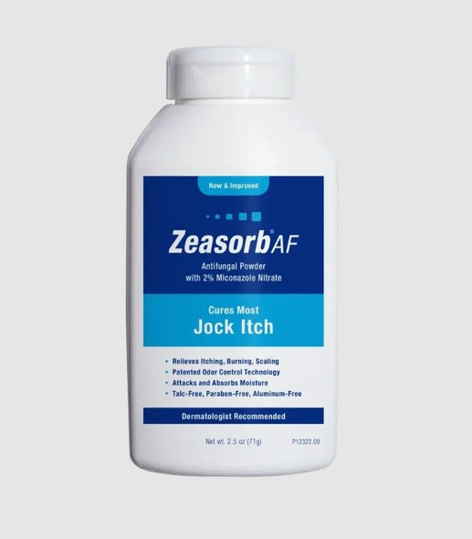 Zeasorb AF Jock Itch Powder, Super Absorbent, Scaling, & Burning Relief, 2.5 Oz