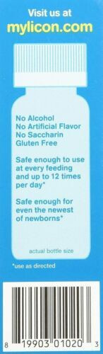 Mylicon Infants Gas Relief Original Drops Gluten Free 100 Doses 20 mg 1 Ounce