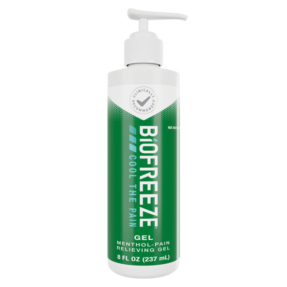 Biofreeze Pain Relief Gel, Arthritis Pain Reliver, Knee & Lower Back Pain Relief, Sore Muscle Relief, Neck Pain Relief, Pharmacist Recommended, FSA Eligible, 8 FL OZ Biofreeze Menthol Gel