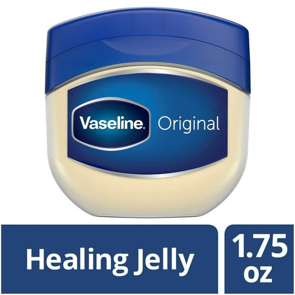 Vaseline Healing Jelly For Dry Skin and Eczema Relief Original 100% Pure Petroleum Jelly 1.75 Ounce (Pack of 1)