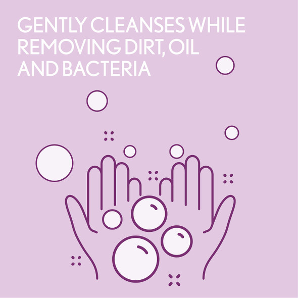 Aveeno Stress Relief Body Wash with Soothing Oat, Lavender, Chamomile & Ylang-Ylang Essential Oils, Dye- & Soap-Free Calming Body Wash for Shower Gentle on Sensitive Skin, 12 fl. oz