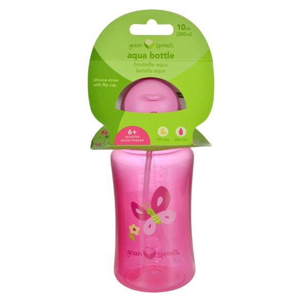 Green Sprouts Aqua Bottle - Pink - 1 ct