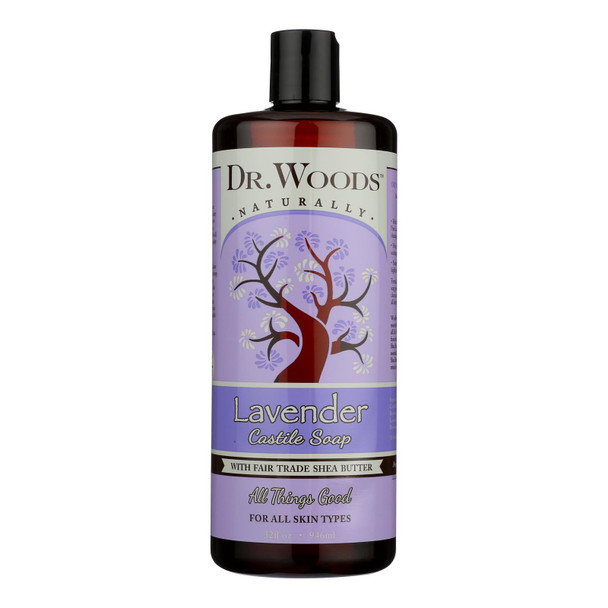 Dr. Woods Shea Vision Soothing Lavender Castile Soap - 32 oz
