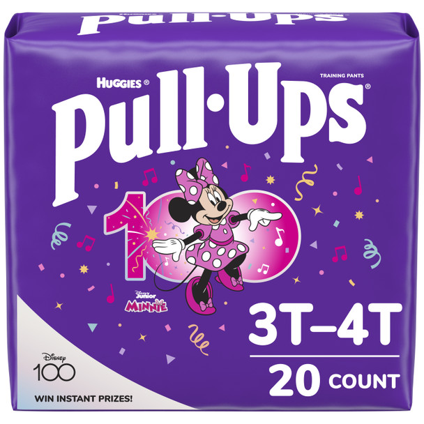 Pull-Ups Girls' Potty Training Pants, 3T-4T (32-40 lbs), 20 Count