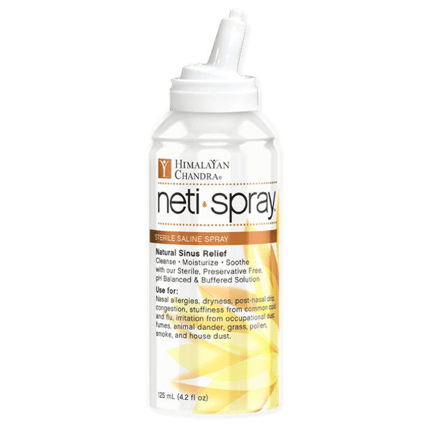 Himalayan Chandra Neti Spray Isotonic Saline Spray, All Natural Nasal Relief, 4.2 oz