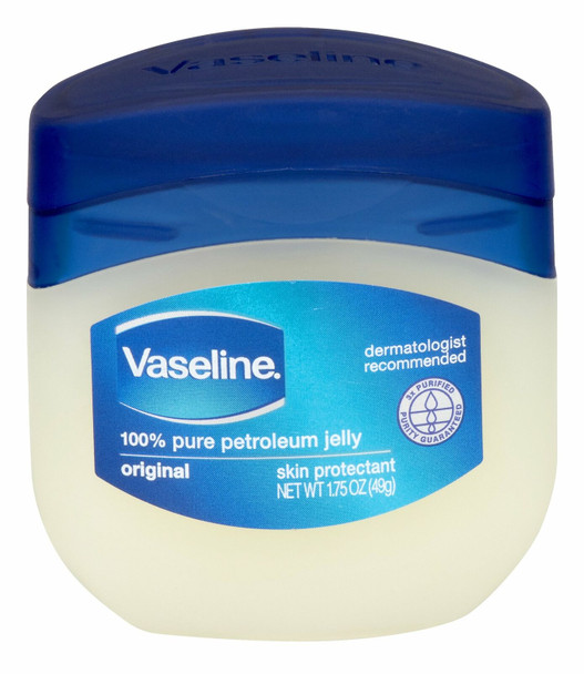 Vaseline Pure Petroleum Jelly Jar Original 1.75 Oz