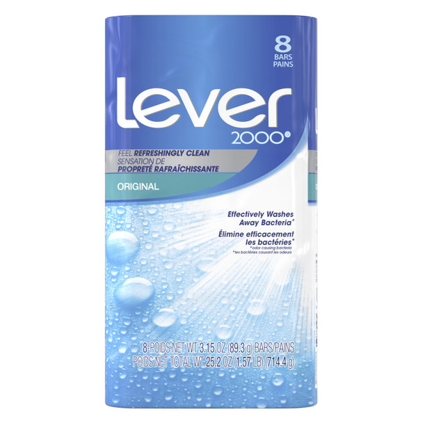 Lever 2000 Soap Bar Original, 3.15 oz, 8 Bars