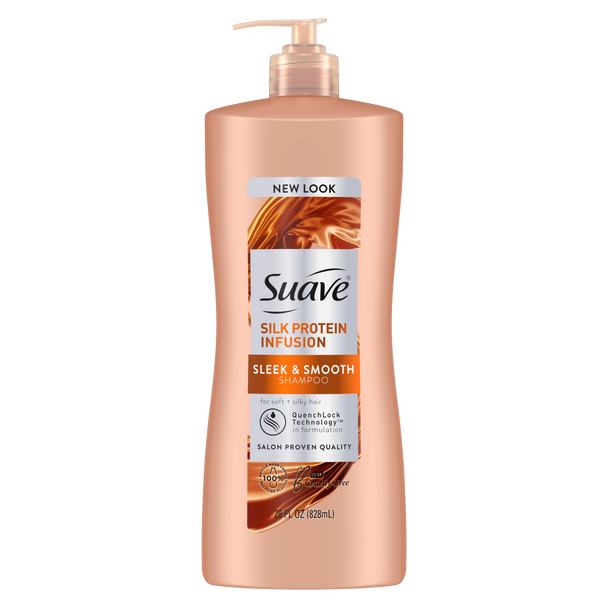 Suave Silver Shampoo with Silk Protein Infusion for Shiny, Healthy Hair, 28 fl oz