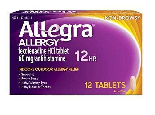 Allegra Allergy Tablets 60mg, 12 Ct