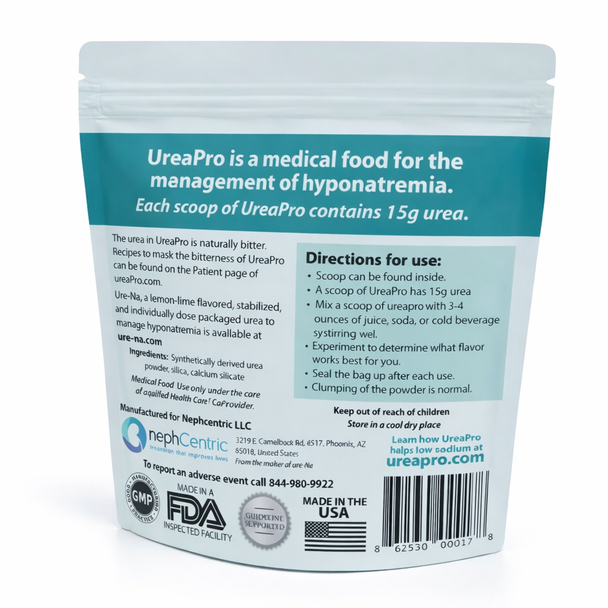 UreaPro Stabilized Urea Medical Food for Hyponatremia Support | Ready-to-Mix Low Sodium Formula | 16 oz
