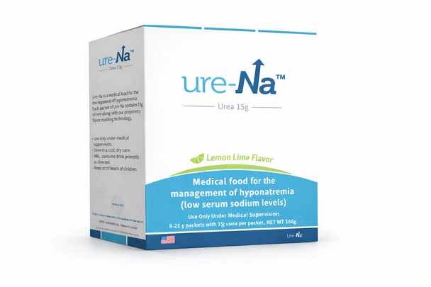 Ure-Na Urea Medical Food 15 g Urea per Packet Natural Lemon Lime Flavor Low Sodium Support 8 Count