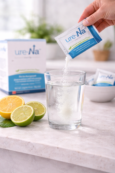 Ure-Na Urea Medical Food 15 g Urea per Packet Natural Lemon Lime Flavor Low Sodium Support 8 Count