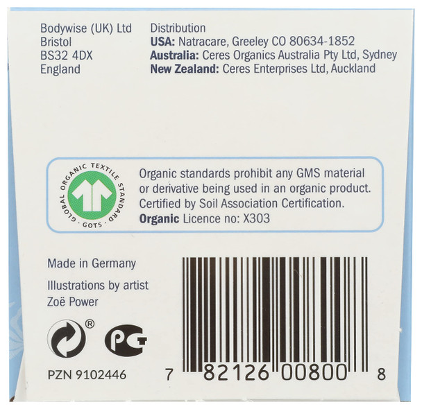 Natracare Organic Cotton Tampons Regular with Cardboard Applicator (1 Pack, 16 tampons).