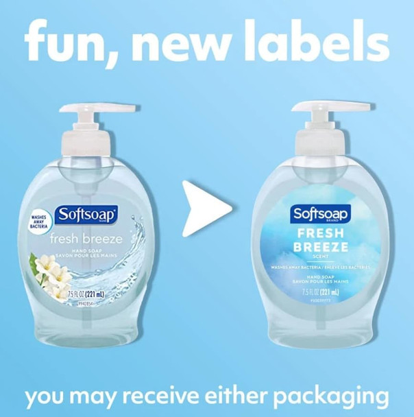 Softsoap Liquid Hand Soap, Fresh Breeze - 7.5 fluid ounce (Packaging May Vary)