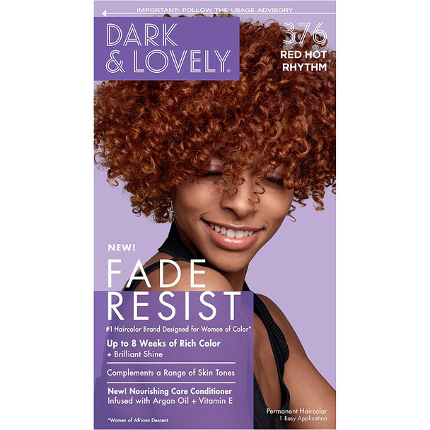 Dark and Lovely Fade Resistant Rich Conditioning Color, No. 376, Red Hot Rhythm, 1 ea