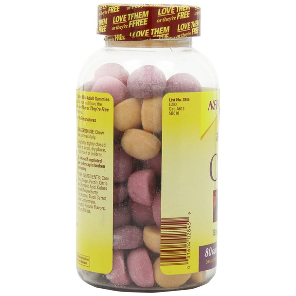 Nature Made Calcium Gummies 500 mg Per Serving with Vitamin D3, Dietary Supplement for Bone Support, 80 Gummies, 40 Day Supply