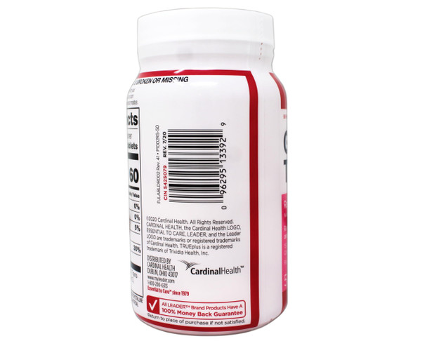 Leader Glucose Tablets, Raspberry Flavor, 50 Chewable Tablets