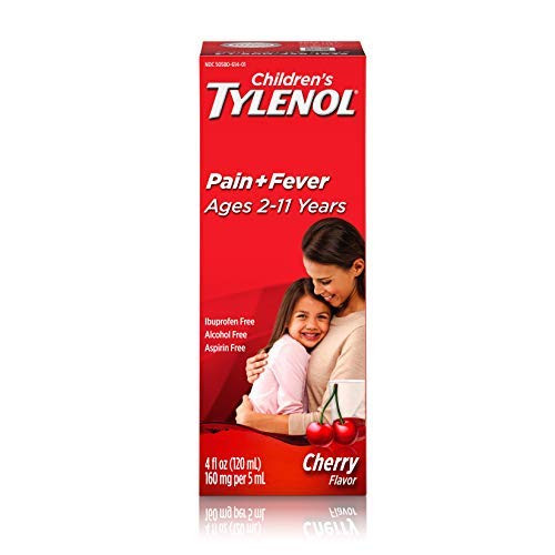 Children's Tylenol Oral Suspension Medicine with Acetaminophen; Cherry; 4 fl. oz