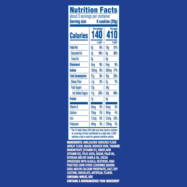 OREO Minis Chocolate Sandwich Cookies, 12 - 3 oz Bags