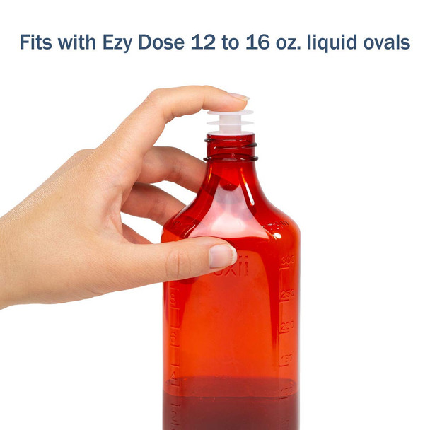 Oral Syringe Adapter Plugs, Compatible with 12 and 16 Oz Oval, 28 mm, 50 Count (Pack of 1)