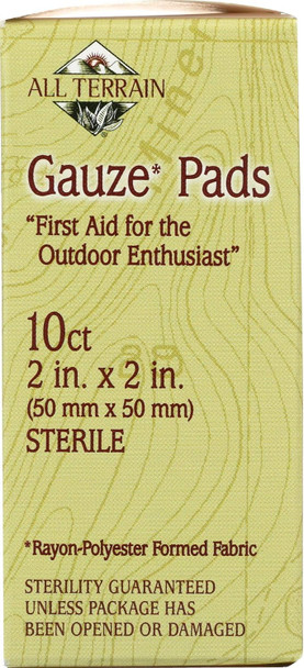 All Terrain Gauze Pads 2 X 2, 10 Ct
