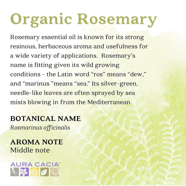 AURA CACIA ESS OIL,OG2,ROSEMARY, .25 FZ