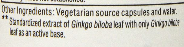 Kroeger Herb Ginkgo Biloba - 90 Vegetarian Capsules