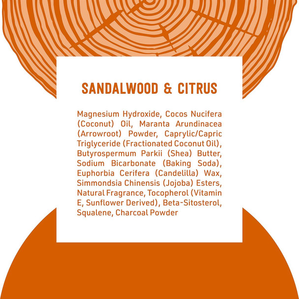 Schmidt's Aluminum Free Natural Deodorant for Women and Men, Sandalwood and Citrus with 24 Hour Odor Protection, Certified Natural, Vegan, Cruelty Free, 2.65 Oz