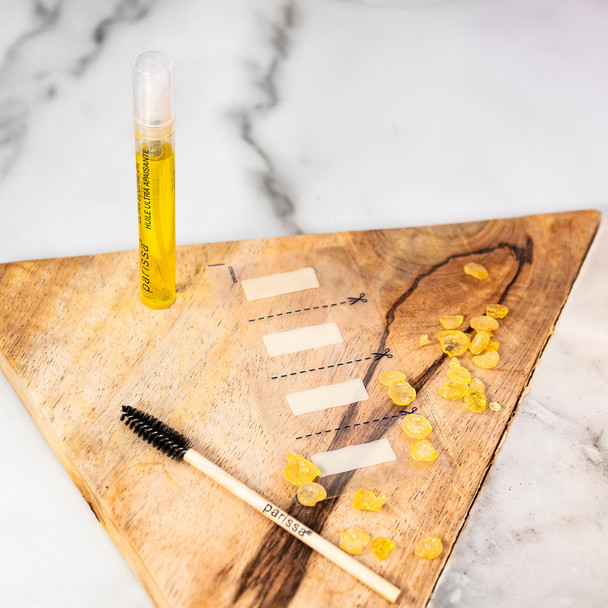 Parissa Natural Eyebrow Wax Strips | Beginner-Friendly, Gentle for Sensitive Skin & Fragrance-Free | Ready-to-Use Brow Waxing | 32 Strips (16 x 2)