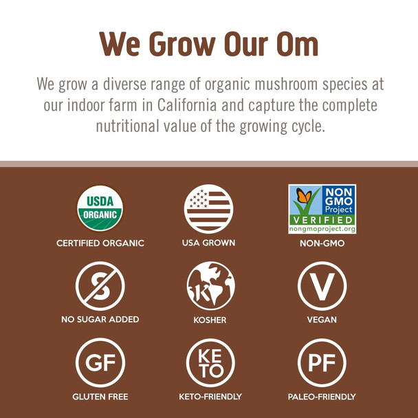 OM MUSHROOM SUPERFOOD Cordyceps Organic Mushroom Powder, 3.5 Ounce, 50 Servings, Energy, Power, Stamina and Endurance Support, Superfood Supplement for Sports Performance