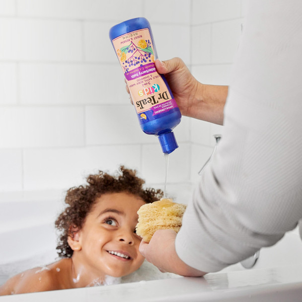 Dr Teal's Kids 3-in-1 Elderberry Bath: Bubble Bath, Body Wash & Shampoo, 20 fl oz