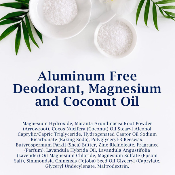 Dr Teal's Aluminum Free Deodorant - Coconut Oil - Paraben & Phthalate Free - 2.65 oz