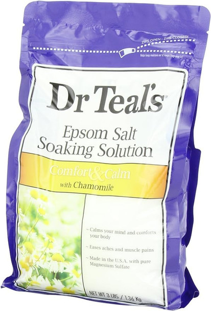 Dr Teal's Epsom Salt Soaking Solution, Chamomile, 48 Oz