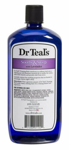 Dr Teal's Foaming Bath Pure Epsom Salt Soothe And Sleep with Lavender 34 Ounce