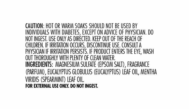 Dr Teal's Pure Epsom Salt Soaking Solution With Eucalyptus & Spearmint 48 Ounce