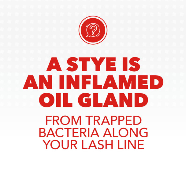 Stye Cleansing Eyelid Wipes  Individually Wrapped Face Wipes Gently Remove Oil, Dirt & Other Contaminants, 12 Count