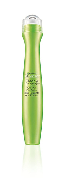 Garnier Clearly Brighter Anti-Puff Eye Roller, 0.5 Fl Oz (15mL), 3 Count (Packaging May Vary)