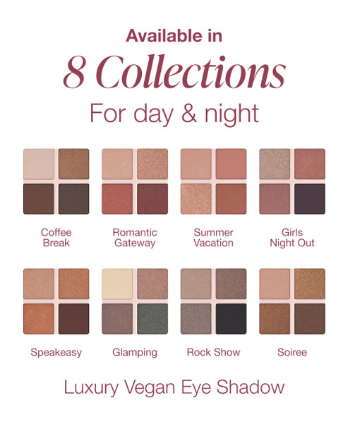 Mineral Fusion Eyeshadow Palette | Vegan Eye Makeup with Matte, Satin, and Shimmer Finishes | Natural, Lightweight Formula (Summer Vacation)