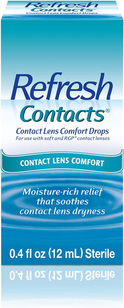 Refresh Contacts, Lubricant Eye Drops, Contact Lens Comfort, 0.4 Fl Oz Sterile - 11 Pack