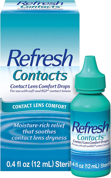 Refresh Contacts, Lubricant Eye Drops, Contact Lens Comfort, 0.4 Fl Oz Sterile - 11 Pack