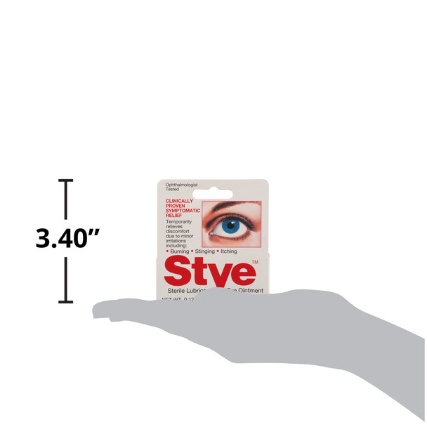 Stye Sterile Lubricant Eye Ointment, Ophthalmologist Tested, 0.125 ounces (Pack of 1)